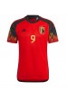 België Romelu Lukaku #9 Voetbaltruitje Thuis tenue WK 2022 Korte Mouw